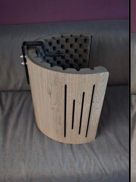 Mooi microfoon reflectiescherm (Amersfoort), Ophalen, Zo goed als nieuw, Zangmicrofoon, Draadloos