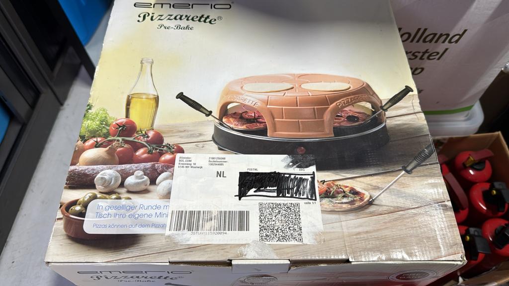 Emerio Pizzarette Cool Wall als nieuw in doos, Ophalen of Verzenden, Zo goed als nieuw