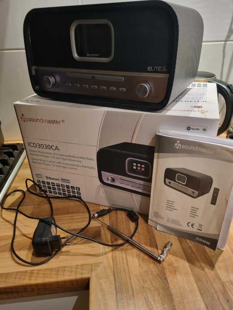 Soundmaster Elite Light ICD3030CA Internet/DAB+/FM Radio CD, Ophalen