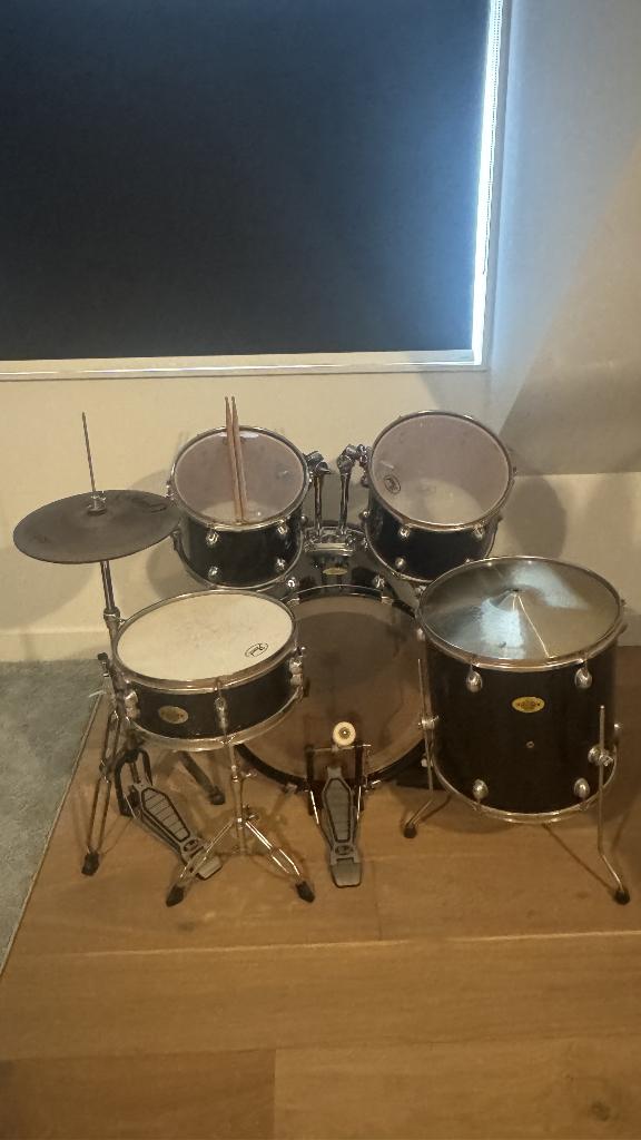 Pearl Target Series Drumstel – compleet beginners drumkit, Ophalen, Gebruikt, Pearl