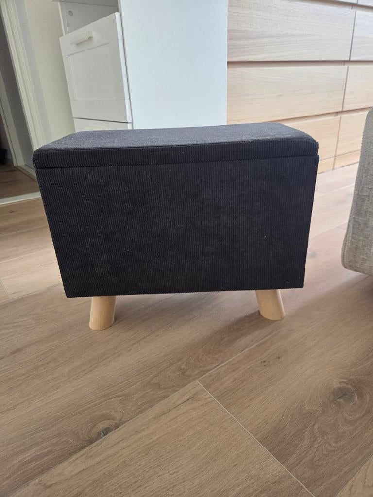 Kleine poef met opbergruimte, Ophalen, Minder dan 50 cm, Gebruikt, Minder dan 50 cm