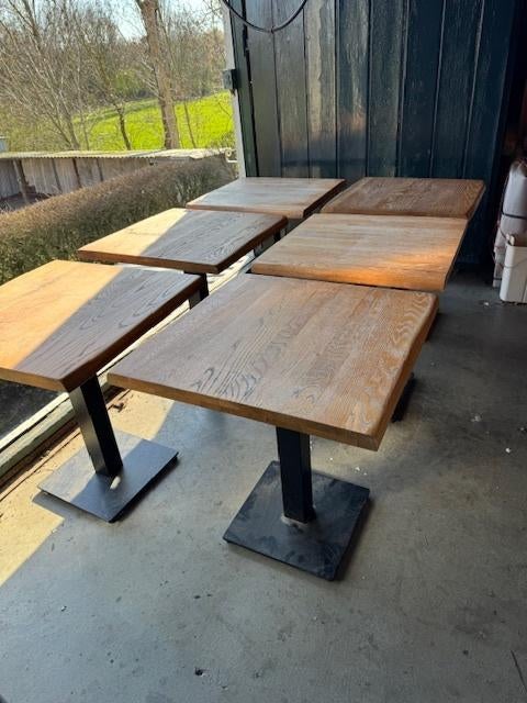 Eettafel 70x70cm, Terrastafel, Horecatafel, Ophalen, Gebruikt, 50 tot 100 cm, 50 tot 100 cm
