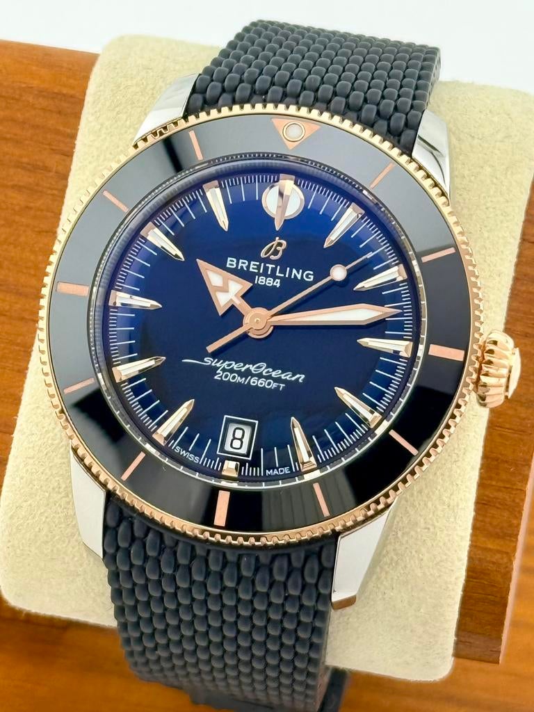 Breitling 01/2026 Superocean Heritag UB3111 Zwart Staal Goud, Ophalen of Verzenden, Zo goed als nieuw, Overige merken