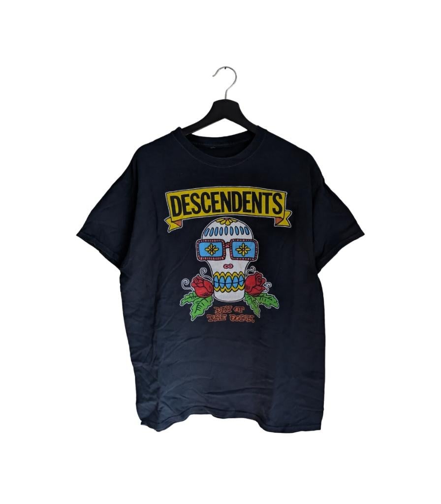 descendents day of the dork milo sugar skull t-shirt medium, Maat 48/50 (M), Zwart, Ophalen of Verzenden, Merch