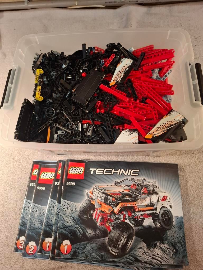 Lego Technic 9398 4x4 Crawler met instructieboekjes, Ophalen, Gebruikt, Complete set, Lego
