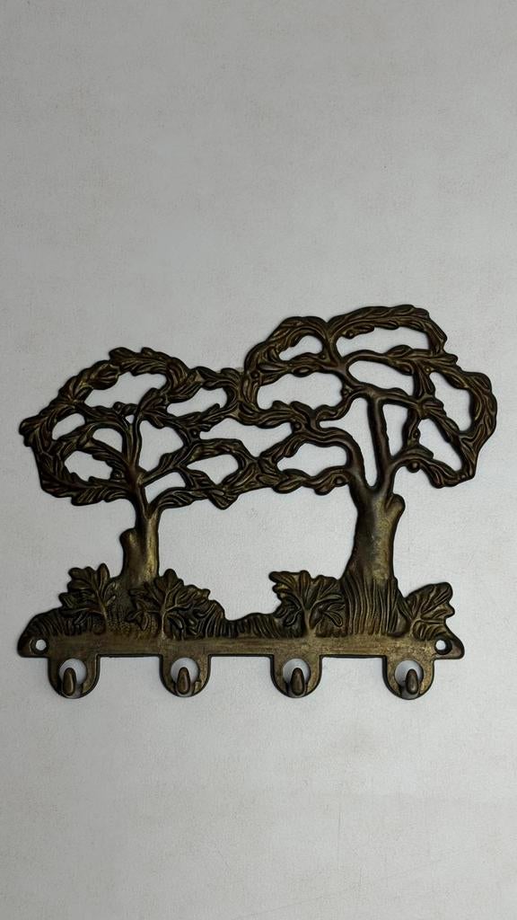 Vintage messing (levens) boom wand kapstok haakjes, Wandkapstok, ., Vintage, Ophalen of Verzenden