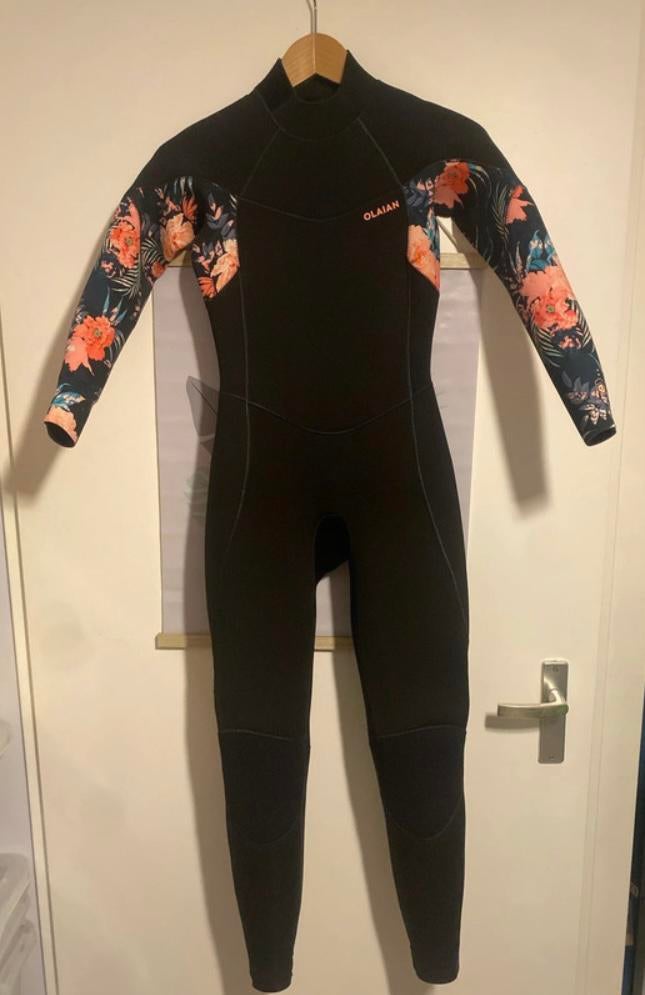 Wetsuit meisjes, 500 neopreen 4/3 mm, Ophalen of Verzenden, Zo goed als nieuw, Wetsuit