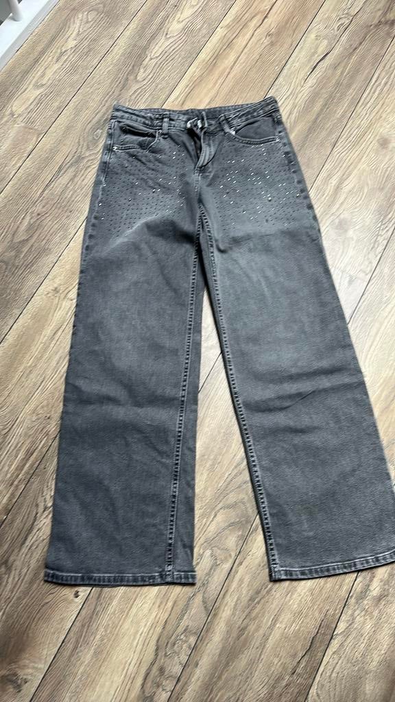 Wide leg met studs maat 170, Ophalen of Verzenden, Zo goed als nieuw, Blauw, W32 (confectie 46) of kleiner