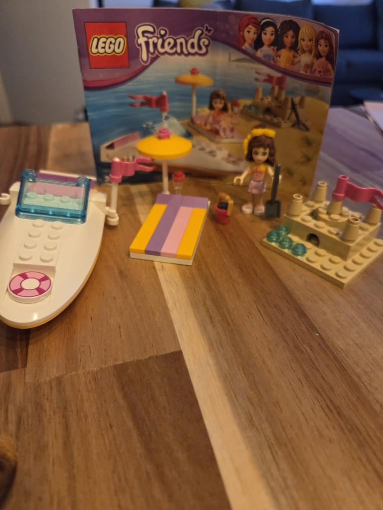 LEGO friends 3937 - Olivia's Speedboot, Ophalen, Lego, Zo goed als nieuw, Disney