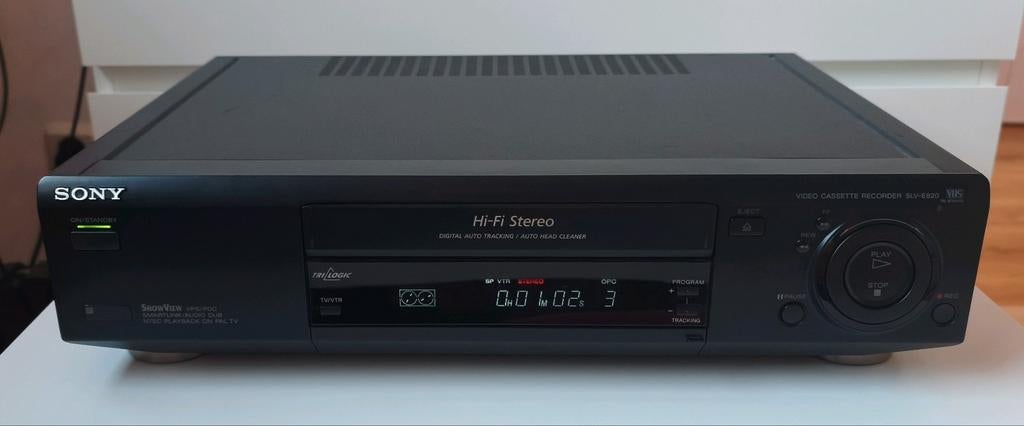 Sony SLV-E820 Hi-Fi Stereo Videorecorder, Audio, Tv en Foto, Videospelers, Ophalen, Gebruikt, VHS-speler of -recorder