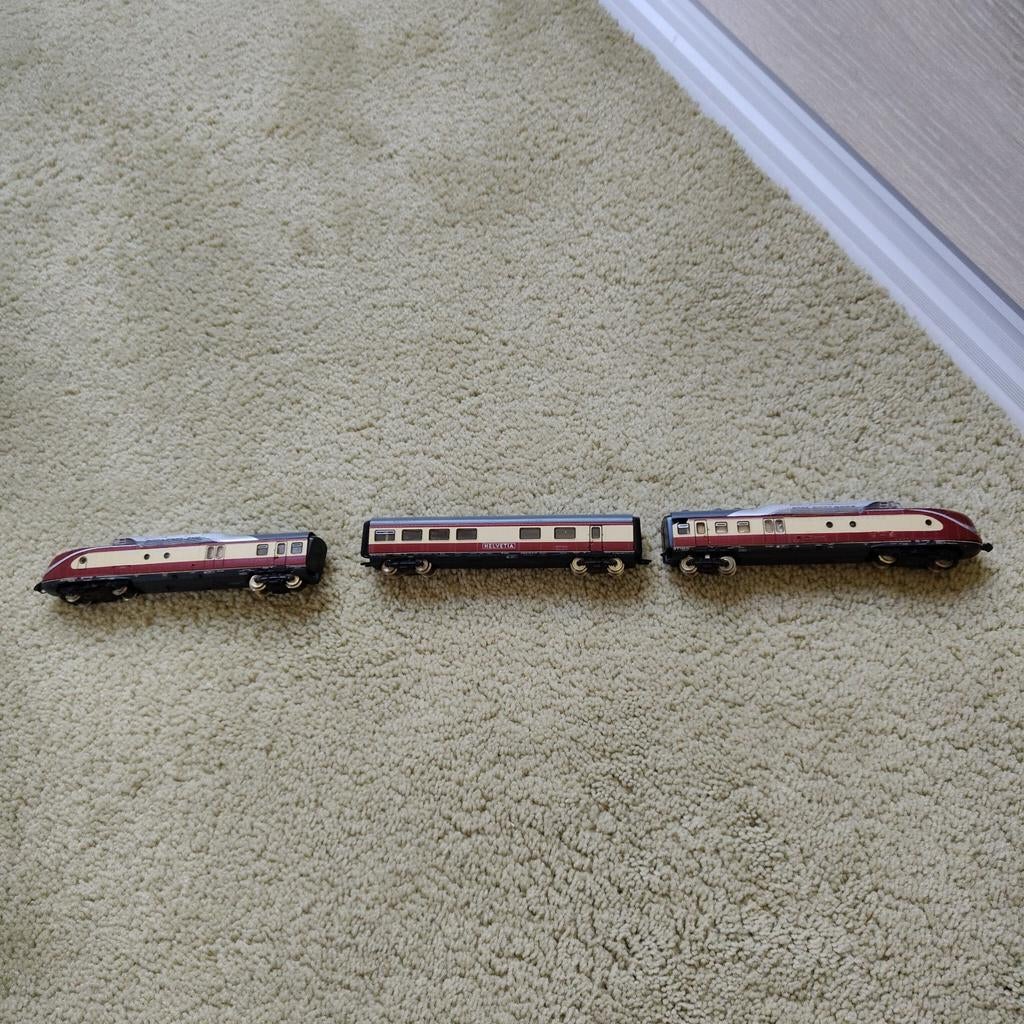 Roco Helvetia TEE Treinset - Zeldzaam Model, Hobby en Vrije tijd, Modeltreinen | N-Spoor, Ophalen of Verzenden, Gebruikt, Treinset