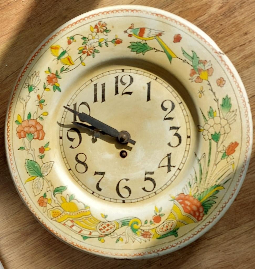 Oude Franse klok, Huis en Inrichting, Woonaccessoires | Klokken, Ophalen of Verzenden, Gebruikt, Wandklok