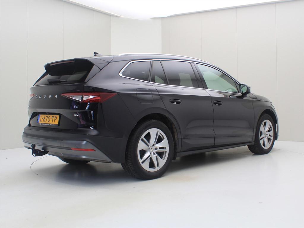 Skoda Enyaq Iv 80 82kWh 204pk 88% Soh [ WATERPOMP+TREKHAAK+P, Automaat, Achterwielaandrijving, Gebruikt, Zwart