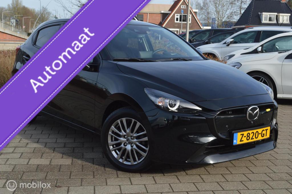 Mazda 2 1.5 SkyActiv-G AUTOMAAT Exclusive Line| 360° Camera, Stof, Zwart, Bedrijf, 19 km/l