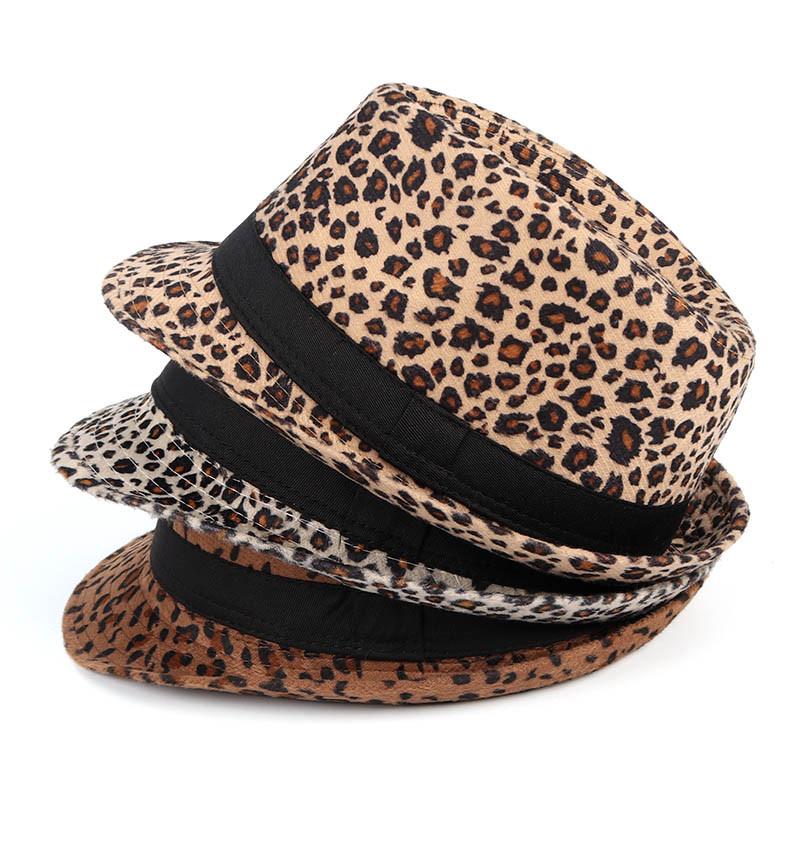 Luipaard trilby hoed / heren dames fedora jazz tijger panter, Verzenden, Nieuw, Hoed