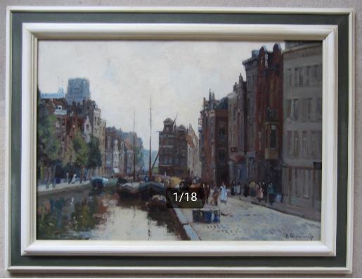 =Herman Bogman jr 1890-1975===Delftsevaart te ROTTERDAM=, Ophalen of Verzenden