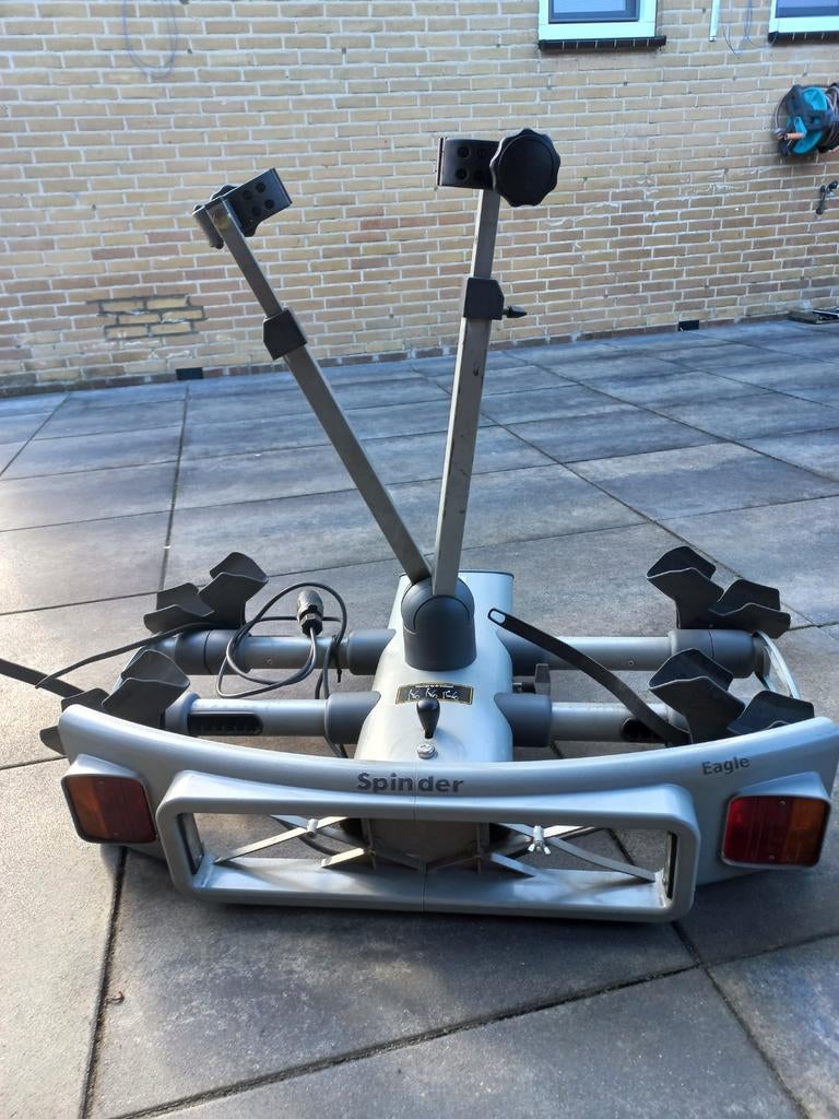 Fietsendrager voor 2 electrische fietsen, Auto diversen, Fietsendragers, Ophalen of Verzenden, Zo goed als nieuw, 2 fietsen, Trekhaakdrager