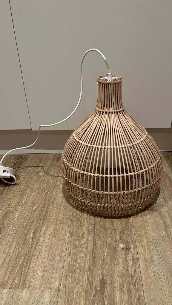 Plafondlamp Maison du Monde - Rotan/Hout, Ophalen of Verzenden, Zo goed als nieuw, Hout