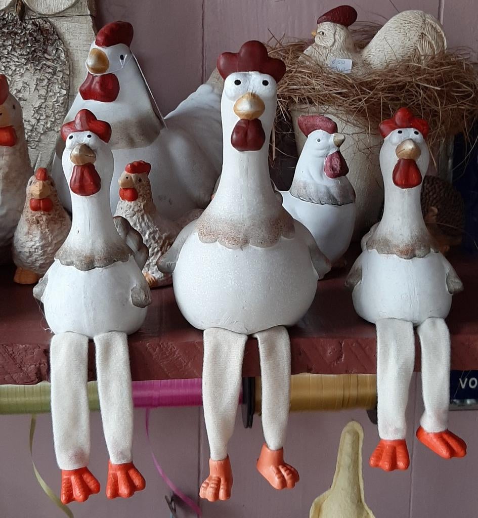 Enige kippen aardewerk met bengelpoten nieuw., Ophalen of Verzenden, Nieuw