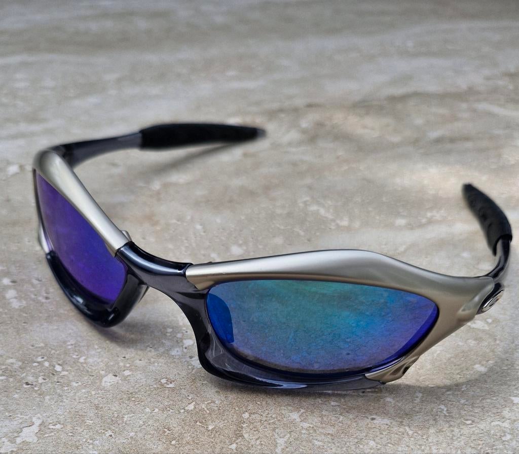 Oakley splice iridium, maat m / compact, Ophalen of Verzenden, Zo goed als nieuw, Bril, Oakley
