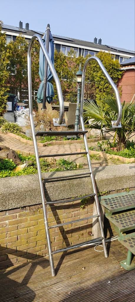 RVS Zwemtrap voor Zwembad of Steiger, Ophalen of Verzenden