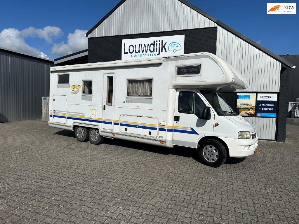 Fiat A 747 – 2 Active (6 pers., Airco), Caravans en Kamperen, Campers, Treinzit, Bedrijf, Elektrische ramen, Navigatie