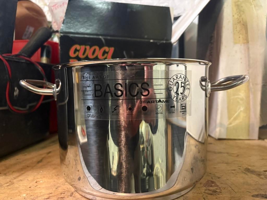 ARTAME RVS Kookpan - Nieuw, geschikt voor inductie, Kookpan of Snelkookpan, Inductieplaat, Nieuw, Ophalen of Verzenden