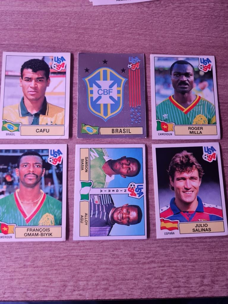 Panini WK 94 stickers - 6 stuks, Verzamelen, Ophalen of Verzenden