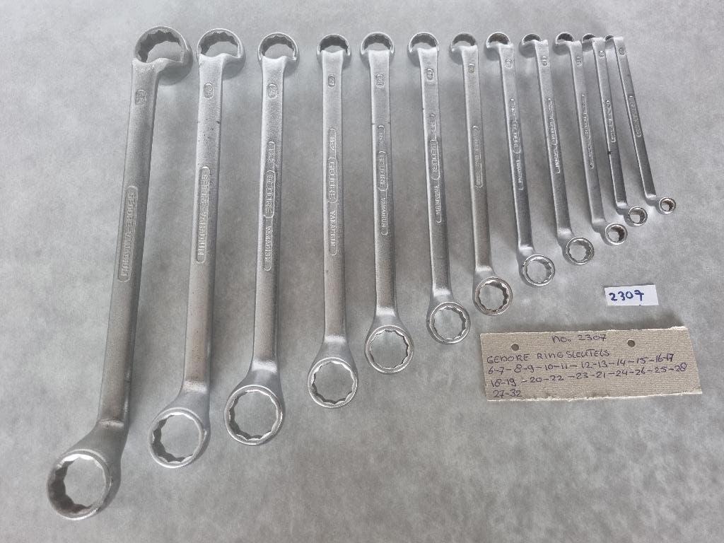 Gedore ringsleutels no: 2, Ophalen of Verzenden, Zo goed als nieuw