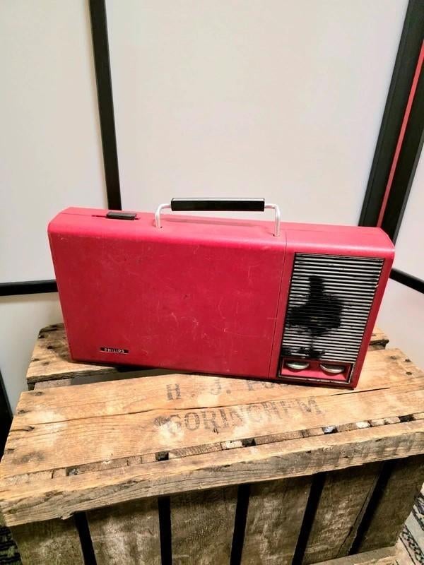 9996:Philips Playby 22GF110 Portable Record Turntable, Ophalen of Verzenden, Niet werkend, Platenspeler, Philips