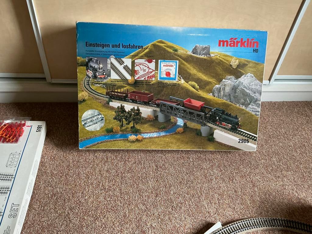 Märklin model trein set 2905 HO - Complete set met extra's, Hobby en Vrije tijd, Modeltreinen | H0, Ophalen, Wisselstroom, Analoog