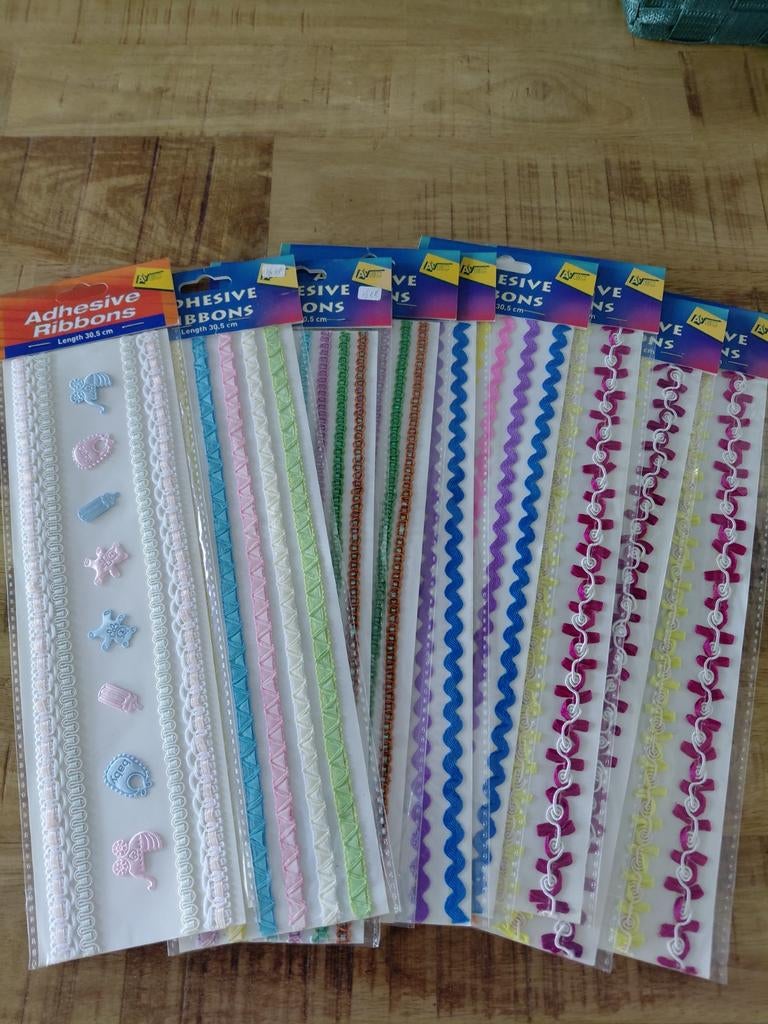 NIEUW 9 x plak lint, Verzenden, Nieuw, Versiering of Embellishment