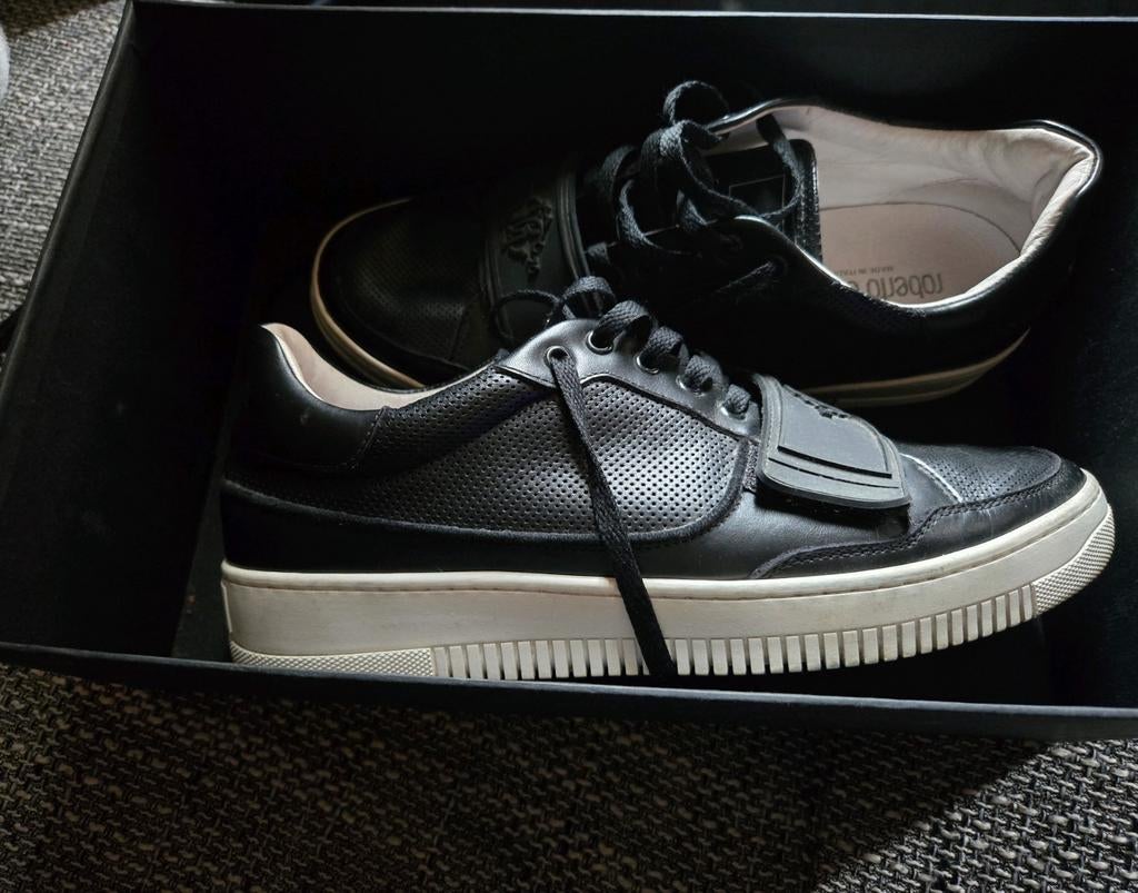 Roberto Cavalli herenschoenen maat 42, Zwart, Ophalen of Verzenden, Zo goed als nieuw, Roberto Cavalli