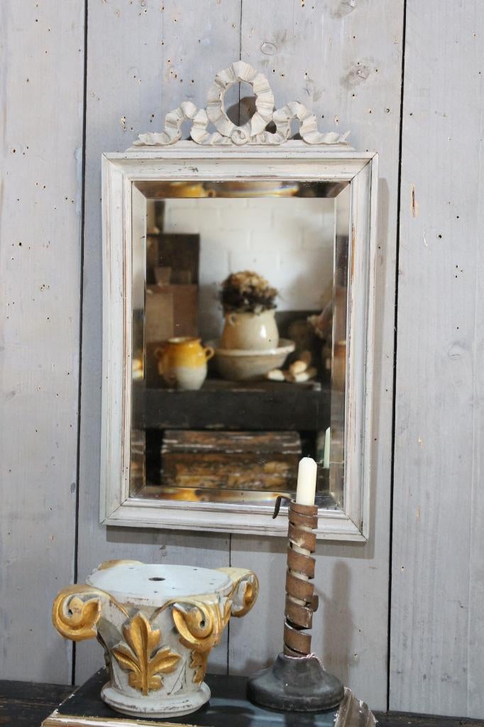 Kleine spiegel, Antiek en Kunst, Antiek | Spiegels, Minder dan 50 cm, Minder dan 100 cm, Overige vormen, Ophalen of Verzenden