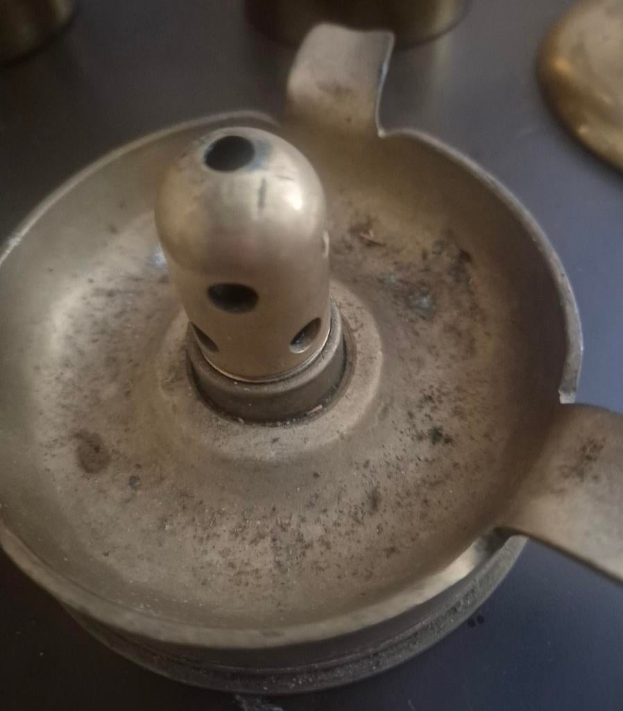 Vintage messing asbak van artillerie granaathuls, Antiek en Kunst, Ophalen of Verzenden