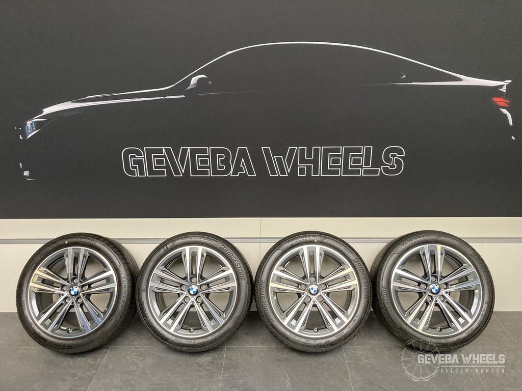 17” Originele BMW 1 serie F40 / 2 serie F44  velgen + banden, Gebruikt, -, -, Banden en Velgen