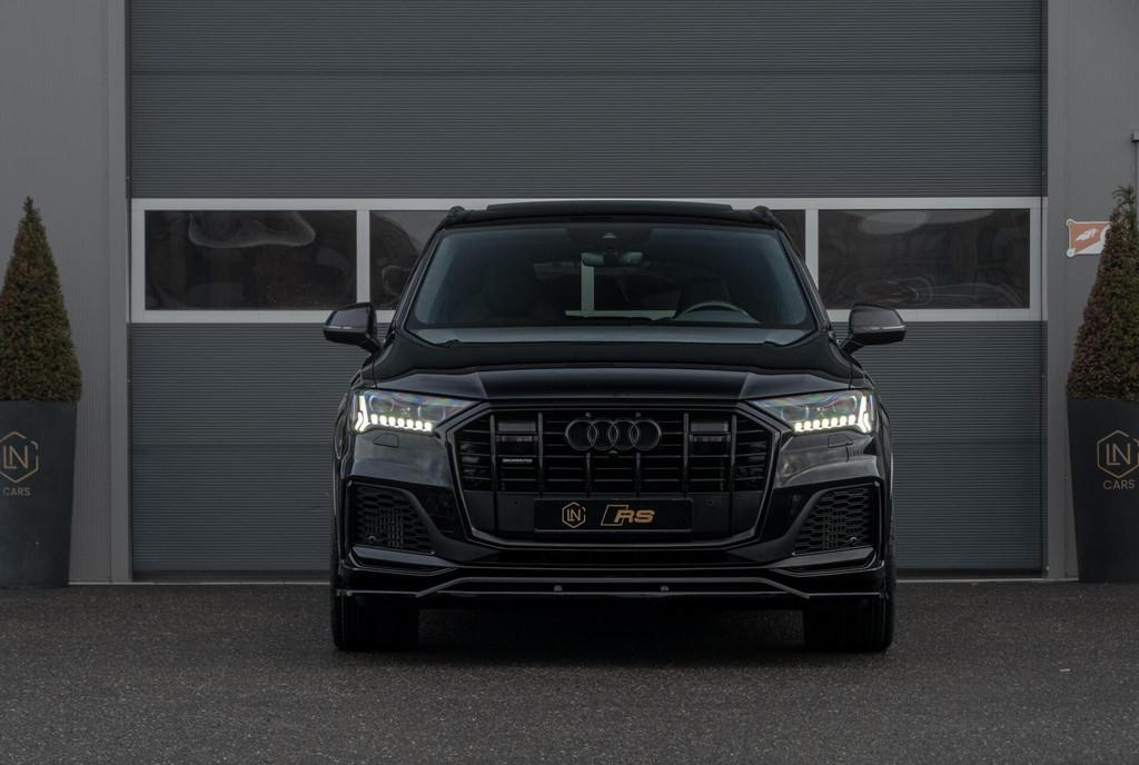 Audi Q7 55 TFSI e Quattro | Pano | Black| RS Zetels, Automaat, Gebruikt, 2995 cc, Met garantie (alle)