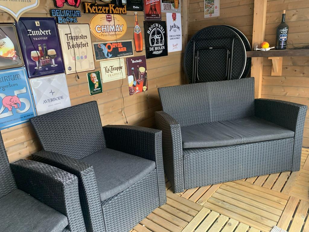 Mooie loungeset, Tuin en Terras, Tuinsets en Loungesets, Ophalen, 4 zitplaatsen, Gebruikt, Loungeset