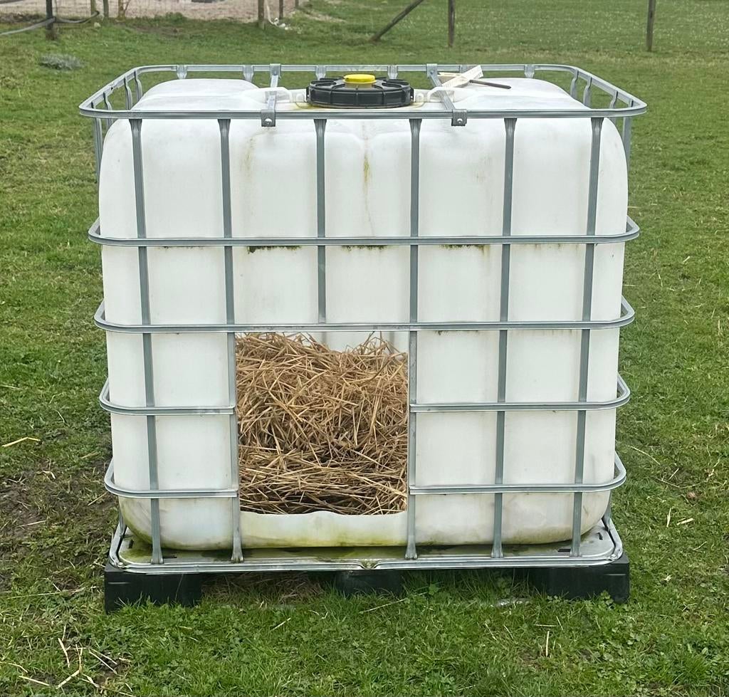 IBC container, Tuin en Terras, Regentonnen, 150 liter of meer, Ophalen, Gebruikt, Kunststof