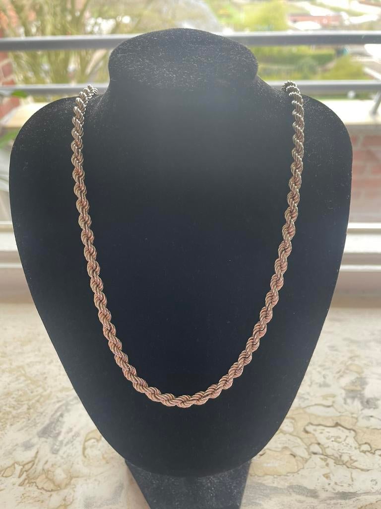 Zilveren ketting 925, Ophalen of Verzenden, Zo goed als nieuw, Zilver