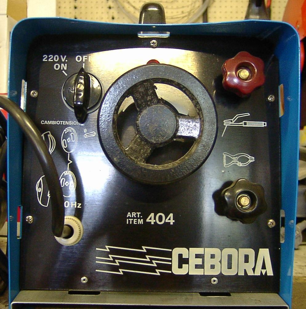 Lasapparaat Cebora 404 S met elektroden en laskap 220v/380v, Ophalen, Gebruikt, 150 tot 250 ampère, Elektroden