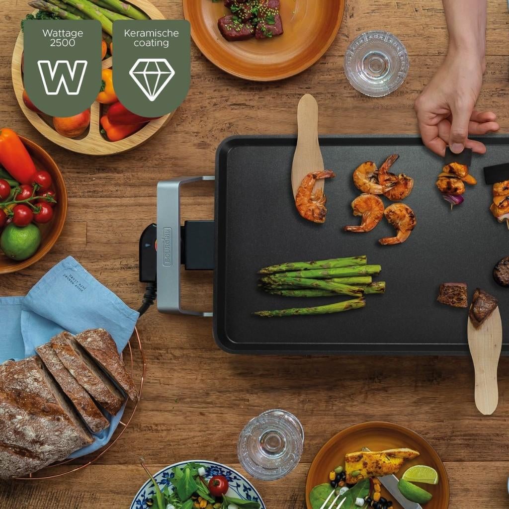 Origineel cadeau; PFAS vrije Bourgini grill- en bakplaat., Ophalen of Verzenden, Nieuw