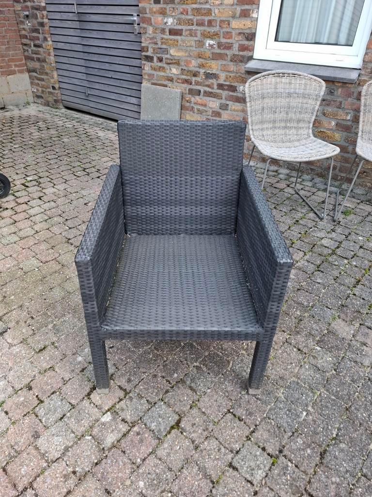 Jan de Bouvrie tuinstoel - Comfortabel en stijlvol, Ophalen of Verzenden, Gebruikt, Wicker