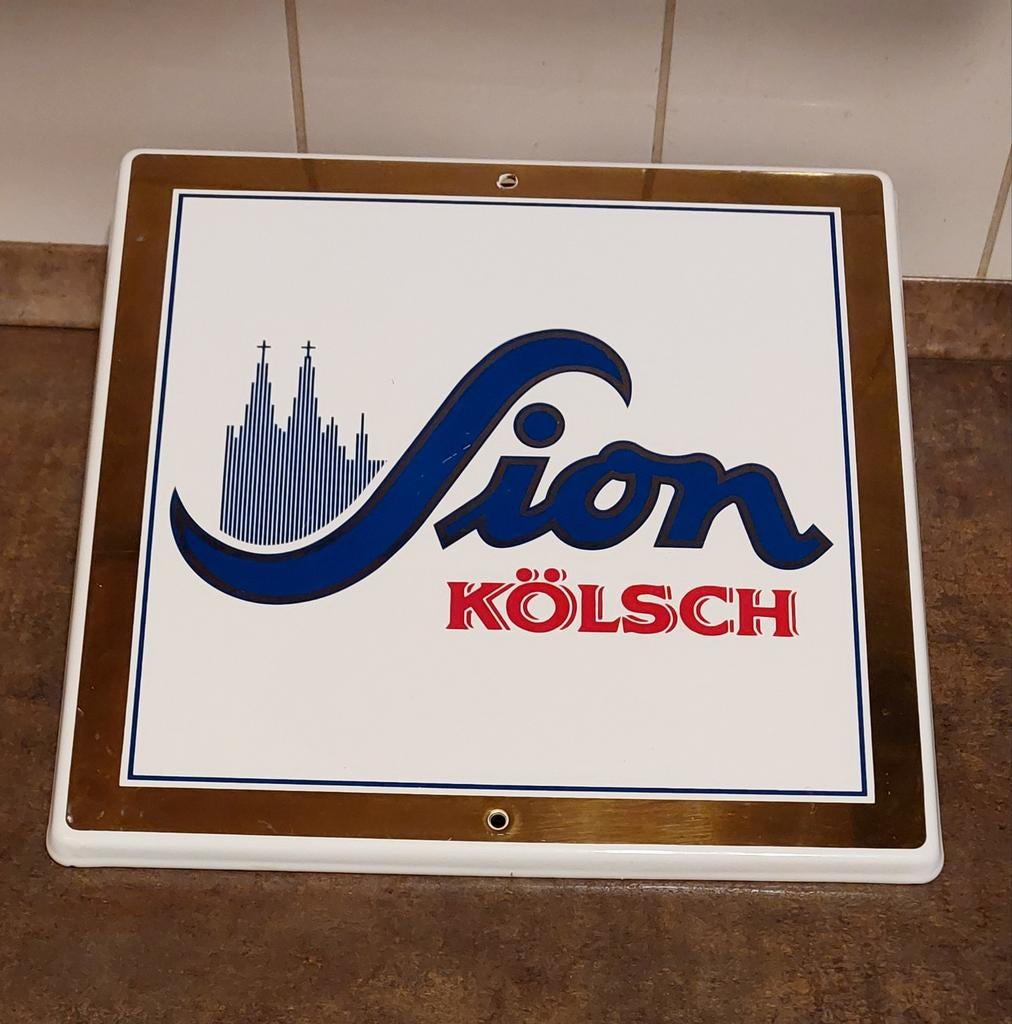 Emaille Reklamebord Sion Kölsch, Ophalen of Verzenden