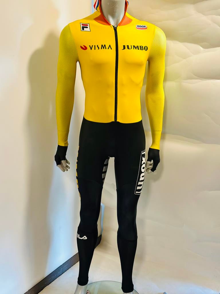 Schaatskleding schaatspak snelpak speedsuit maat M Fila, Ophalen of Verzenden, Zo goed als nieuw