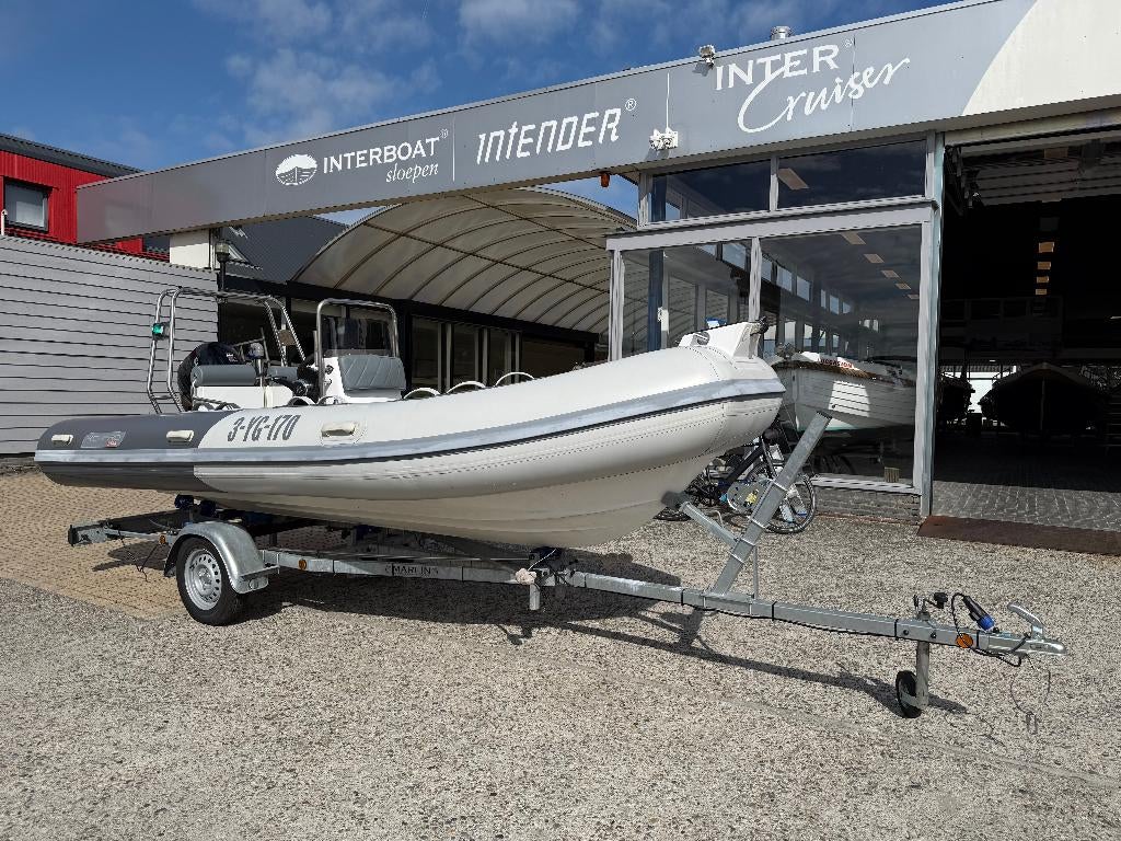 RIB XC-PRO-480 met 30 pk Suzuki en trailer, Gebruikt, Benzine, Minder dan 70 pk, Overige materialen