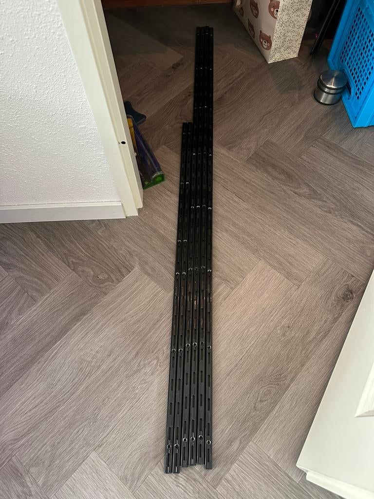 4x witte plank 6x rails, Ophalen, Zo goed als nieuw
