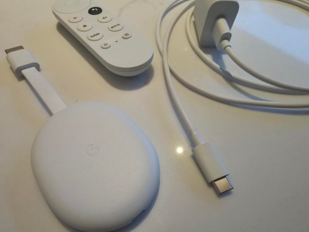 Chromecast HD met afstandsbediening en Google Assistant, Ophalen of Verzenden, Zo goed als nieuw, HDMI