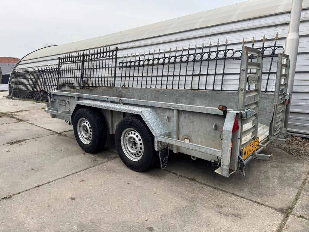 Veldhuizen 2 asser aanhanger, Auto diversen, Aanhangers en Bagagewagens, Ophalen of Verzenden, Zo goed als nieuw