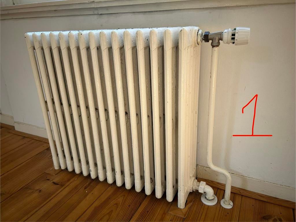 Antieke radiatoren NRC jaren 30, Doe-het-zelf en Verbouw, Verwarming en Radiatoren, Ophalen, 30 tot 80 cm, Radiator, 150 cm of meer